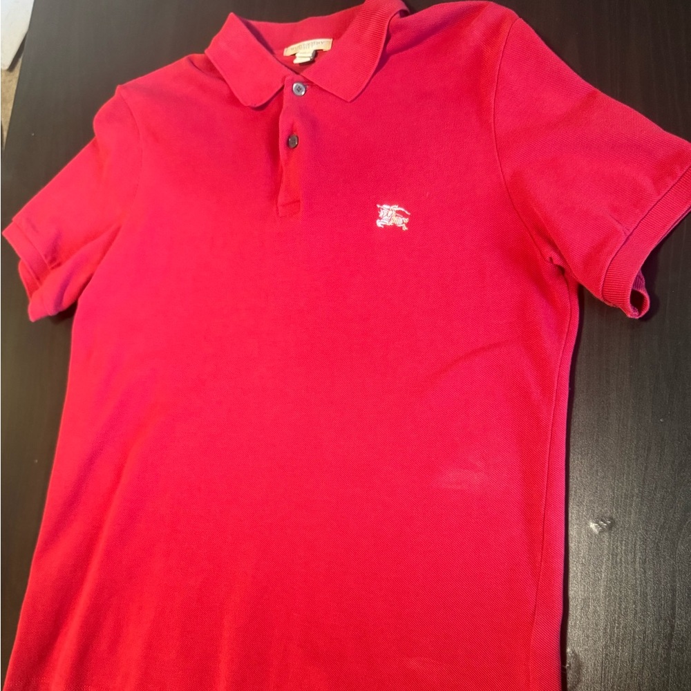 Burberry Red Polo Shirt
